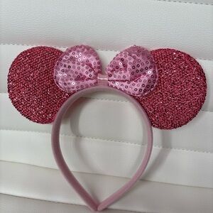 Pink Sequin Minnie Ears